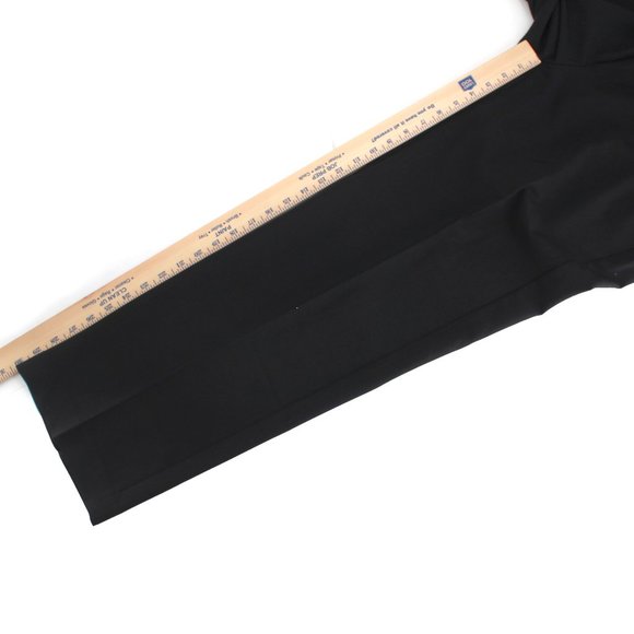 GAP Classic Flat Front Trousers Black Men's Size 33x30 Tailored Office Pants - Picture 11 of 14